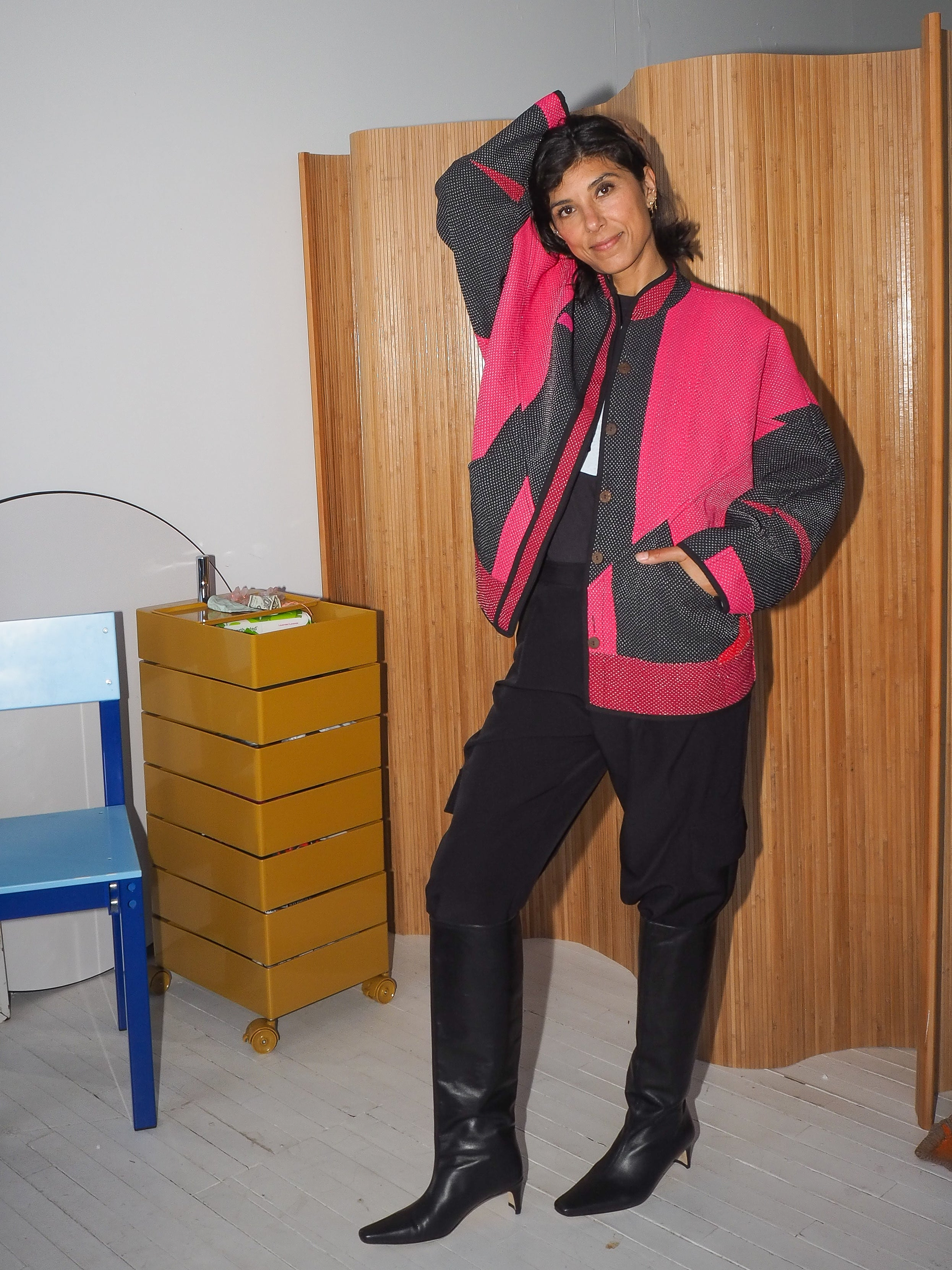 The Ladhiya Quilted Patchwork Kantha Jacket