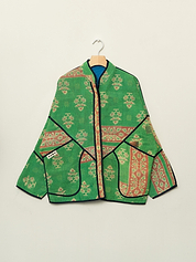 The Ladhiya Quilted Patchwork Kantha Jacket