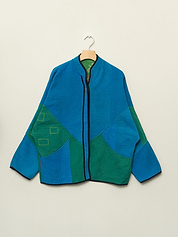 The Ladhiya Quilted Patchwork Kantha Jacket