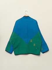 The Ladhiya Quilted Patchwork Kantha Jacket