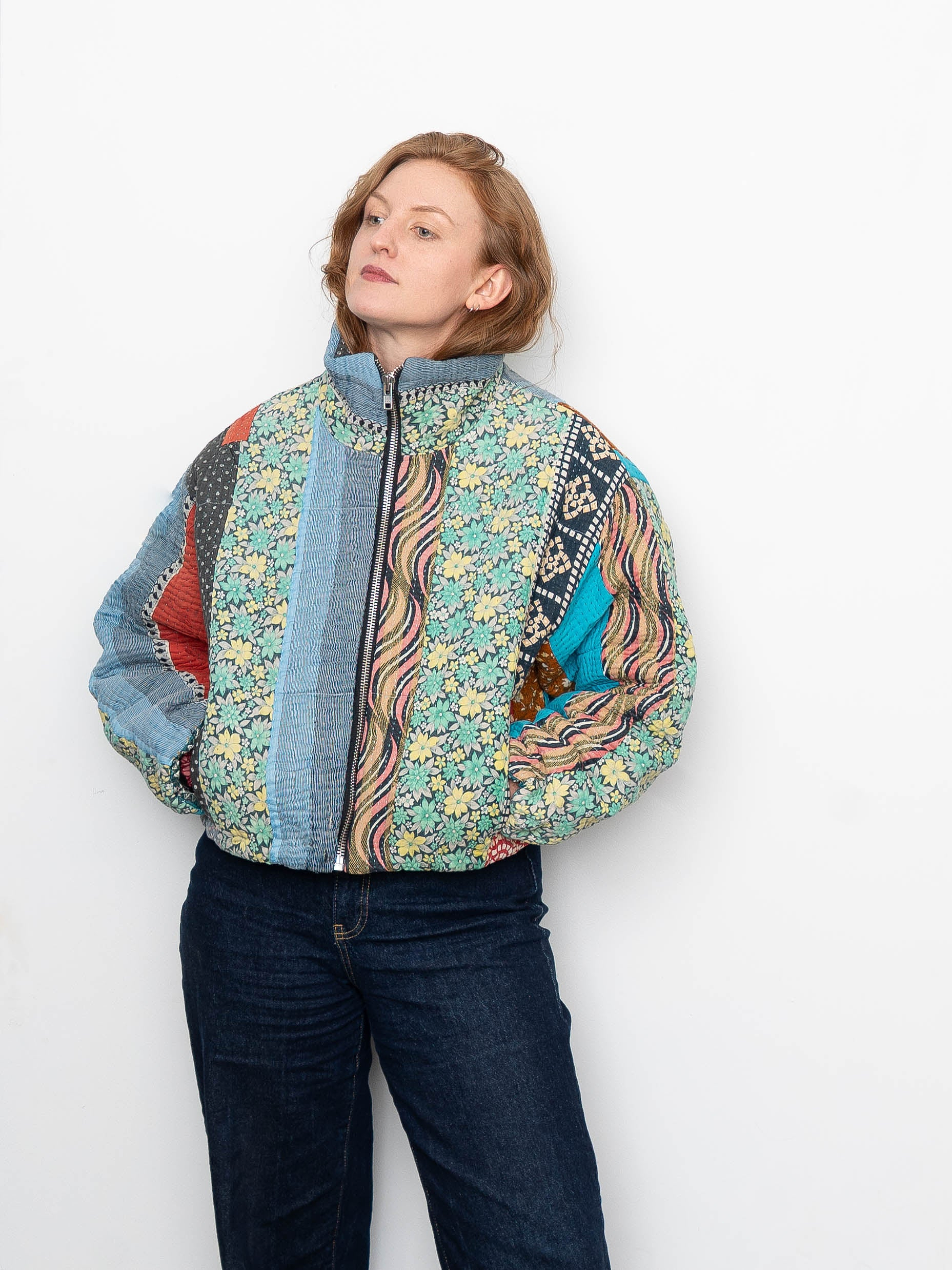 The Shira Cropped Bomber Jacket