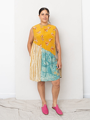 The Anan Short Dress  - Medium / Large - Upcycled Silk