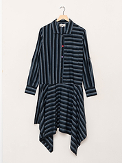 The Kabir Shirt Dress ~ Tarmac Stripe