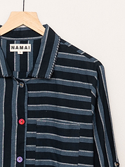 The Kabir Shirt Dress ~ Tarmac Stripe