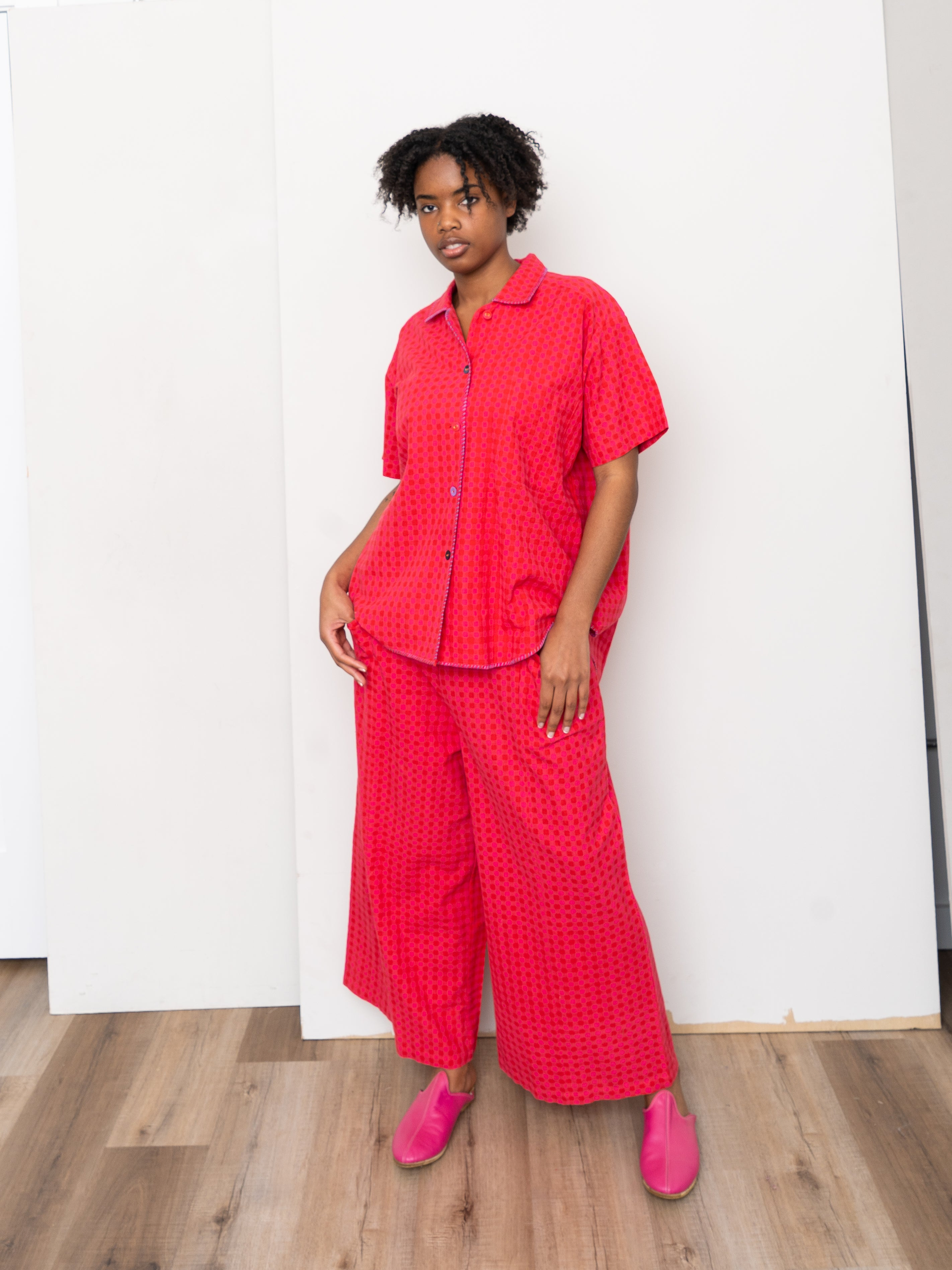 The Manu Shirt ~ Petunia Check