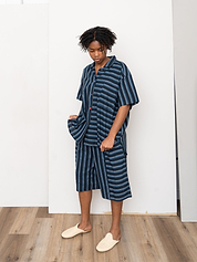 The Manu Shirt ~ Tarmac Stripe