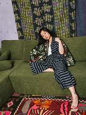 The Ladhiya Suzani Quilted Kantha Jacket