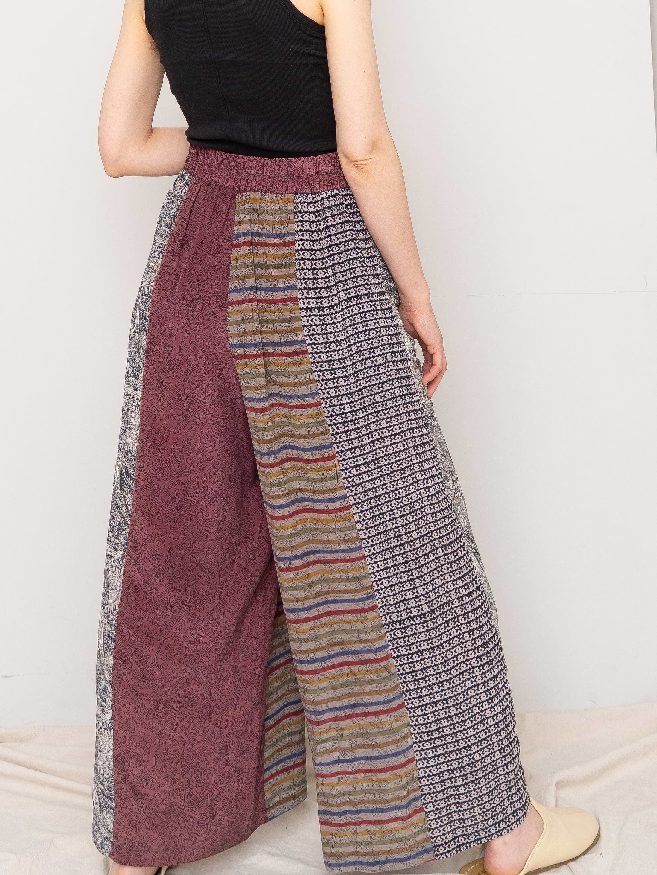 The Nayan Pant - Small - Upcycled Silk