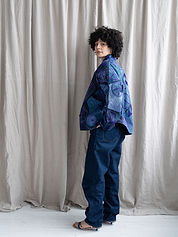 The Ladhiya Denim Suzani Jacket - Medium