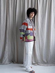 The Ladhiya Quilted Patchwork Kantha Jacket