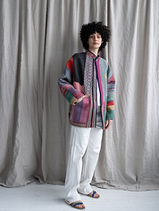 The Ishani Quilted Patchwork Kantha Jacket