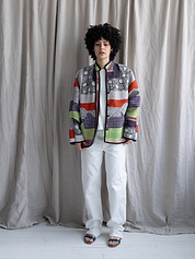 The Ladhiya Quilted Patchwork Kantha Jacket