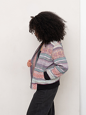 The Veda Quilted One-of-a-Kind Bomber Jacket - Small