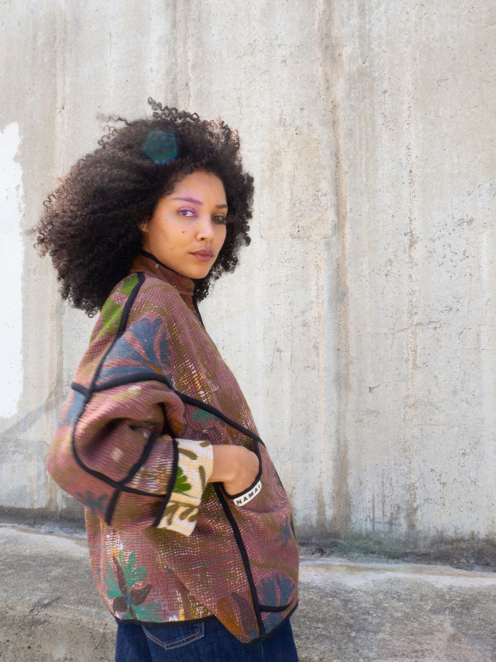The Ladhiya Suzani Quilted Kantha Jacket