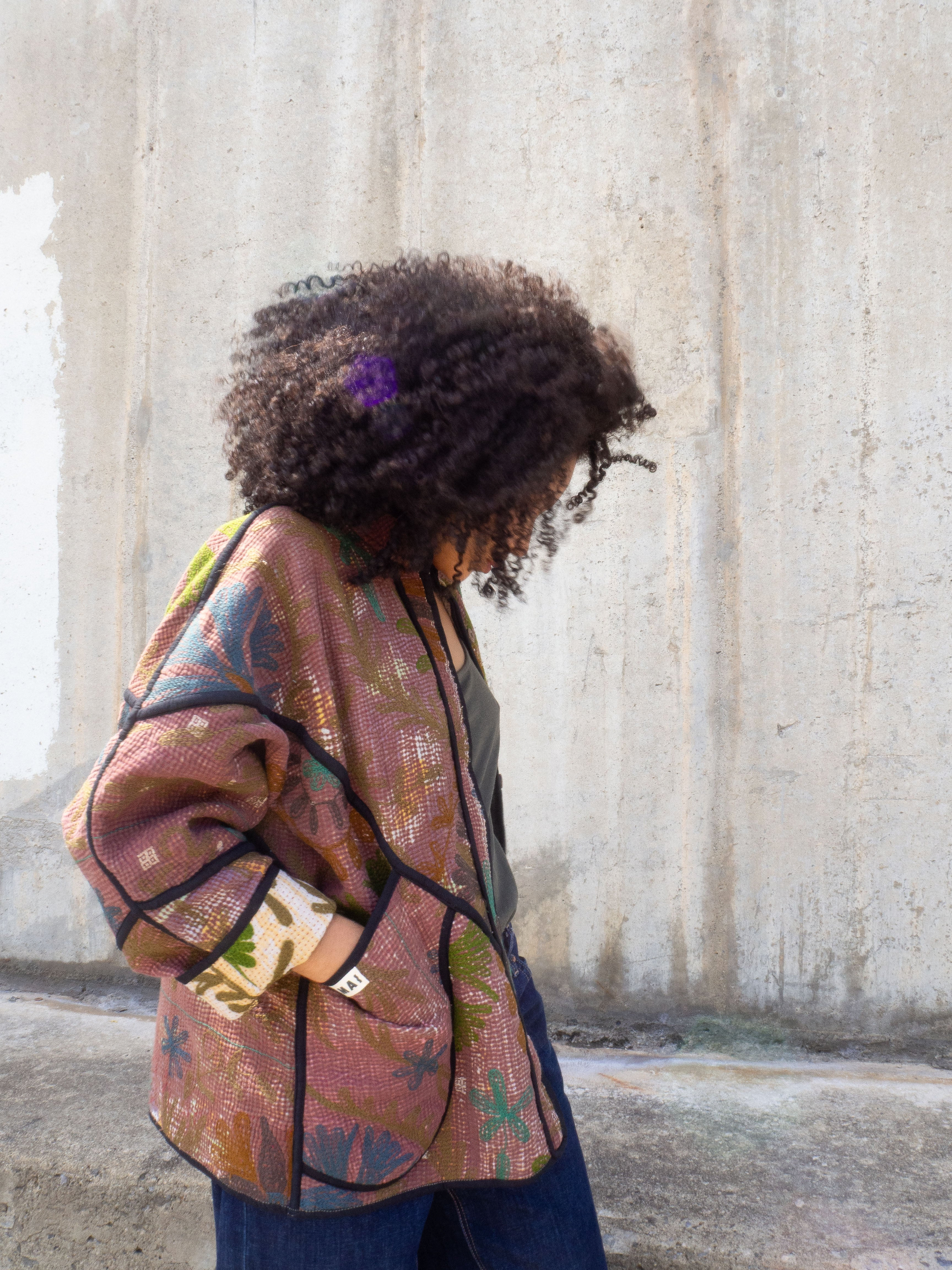 The Ladhiya Suzani Quilted Kantha Jacket