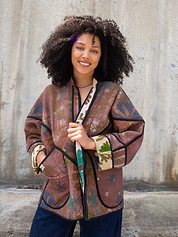 The Ladhiya Suzani Quilted Kantha Jacket
