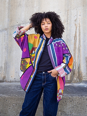 The Ishani Quilted Patchwork Kantha Jacket