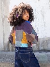 The Kaira Cropped Suzani Cut Out Kantha Jacket