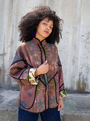 The Ladhiya Suzani Quilted Kantha Jacket