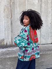 The Ladhiya Suzani Quilted Kantha Jacket