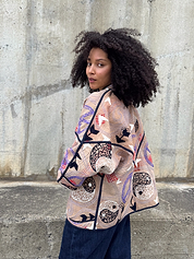 The Ladhiya Suzani Quilted Kantha Jacket