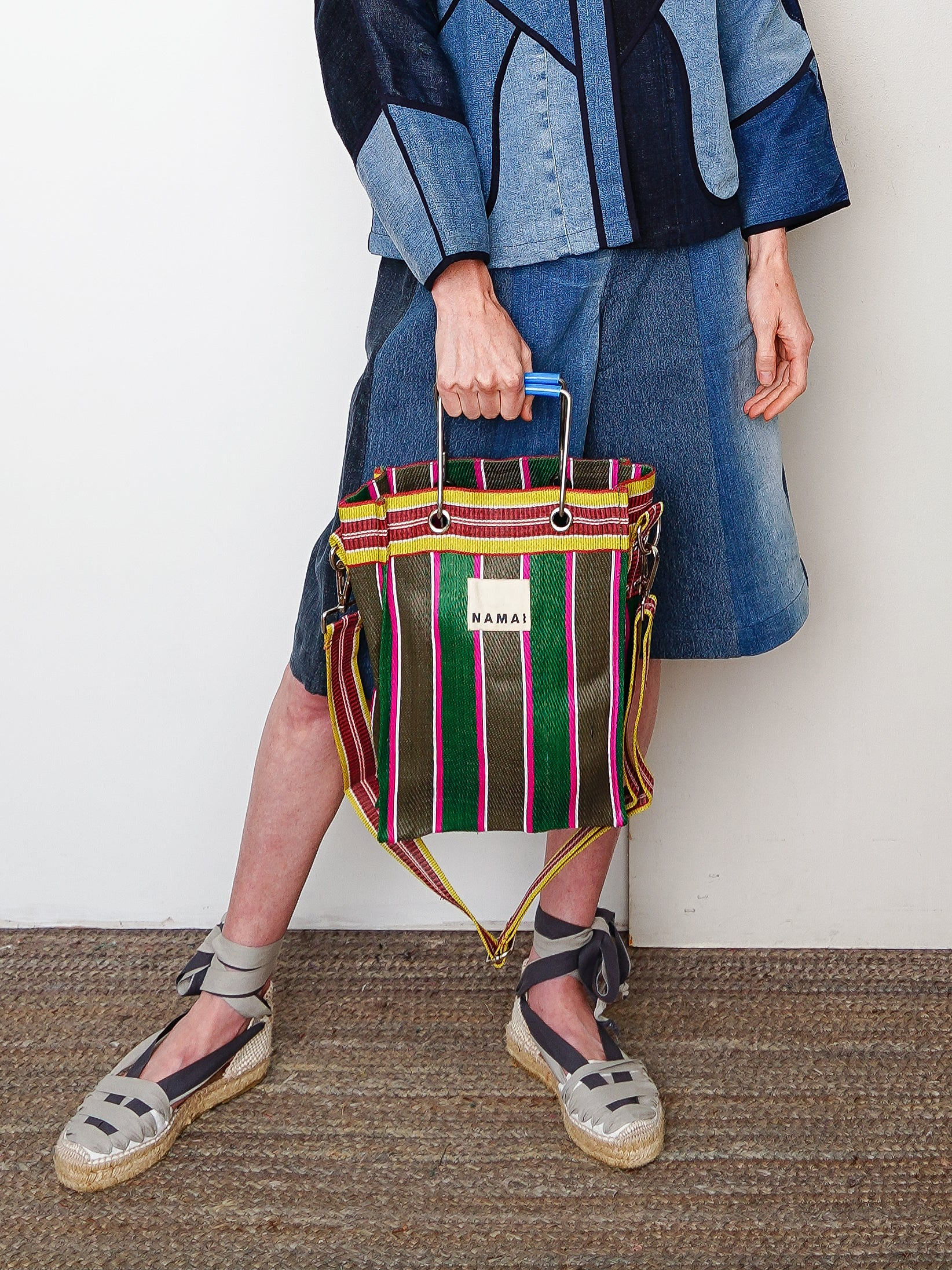 The Goa Mini Market Recycled Nylon Tote Bag - Midnight Plum