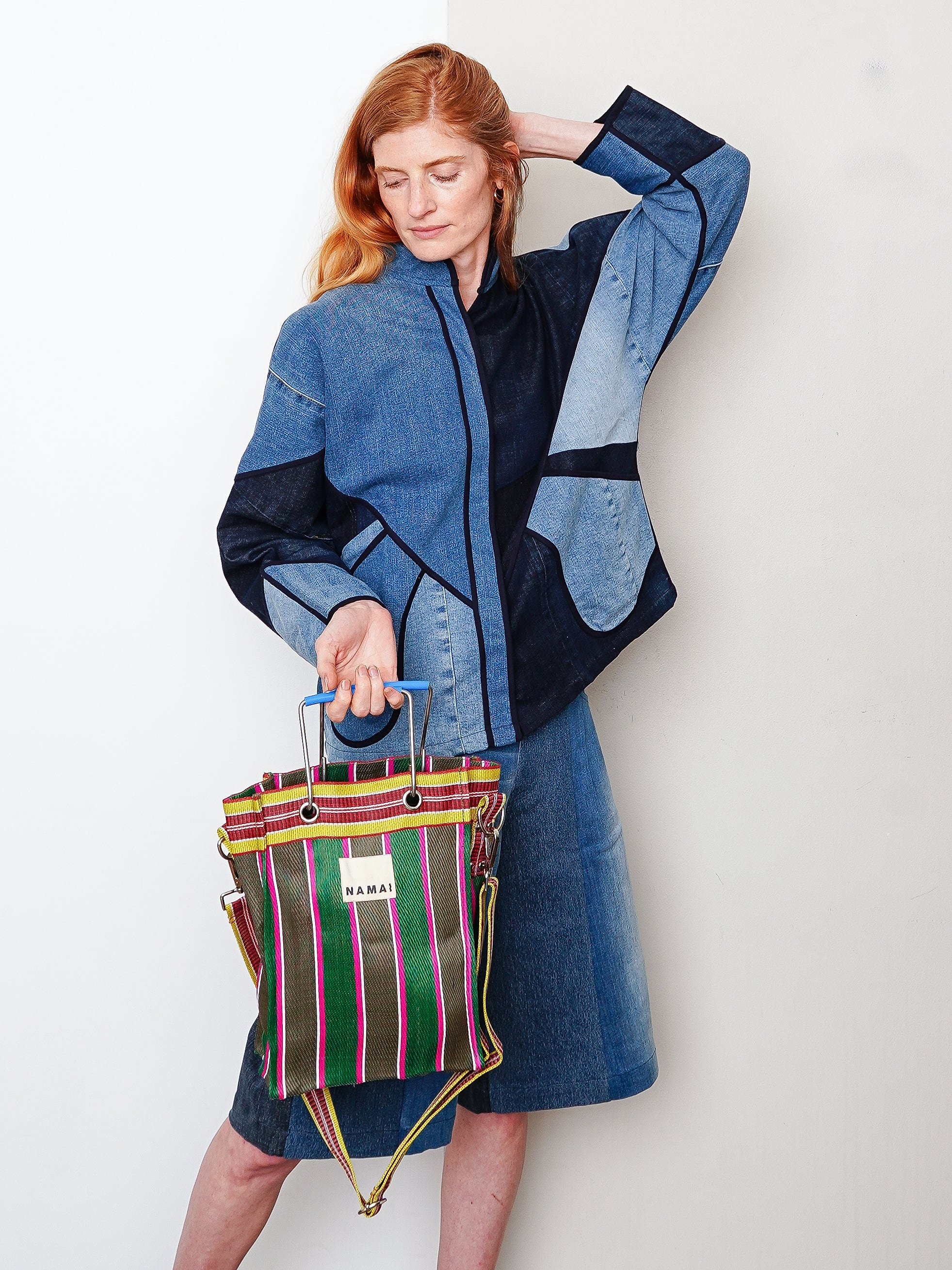 The Goa Mini Market Recycled Nylon Tote Bag - Midnight Plum