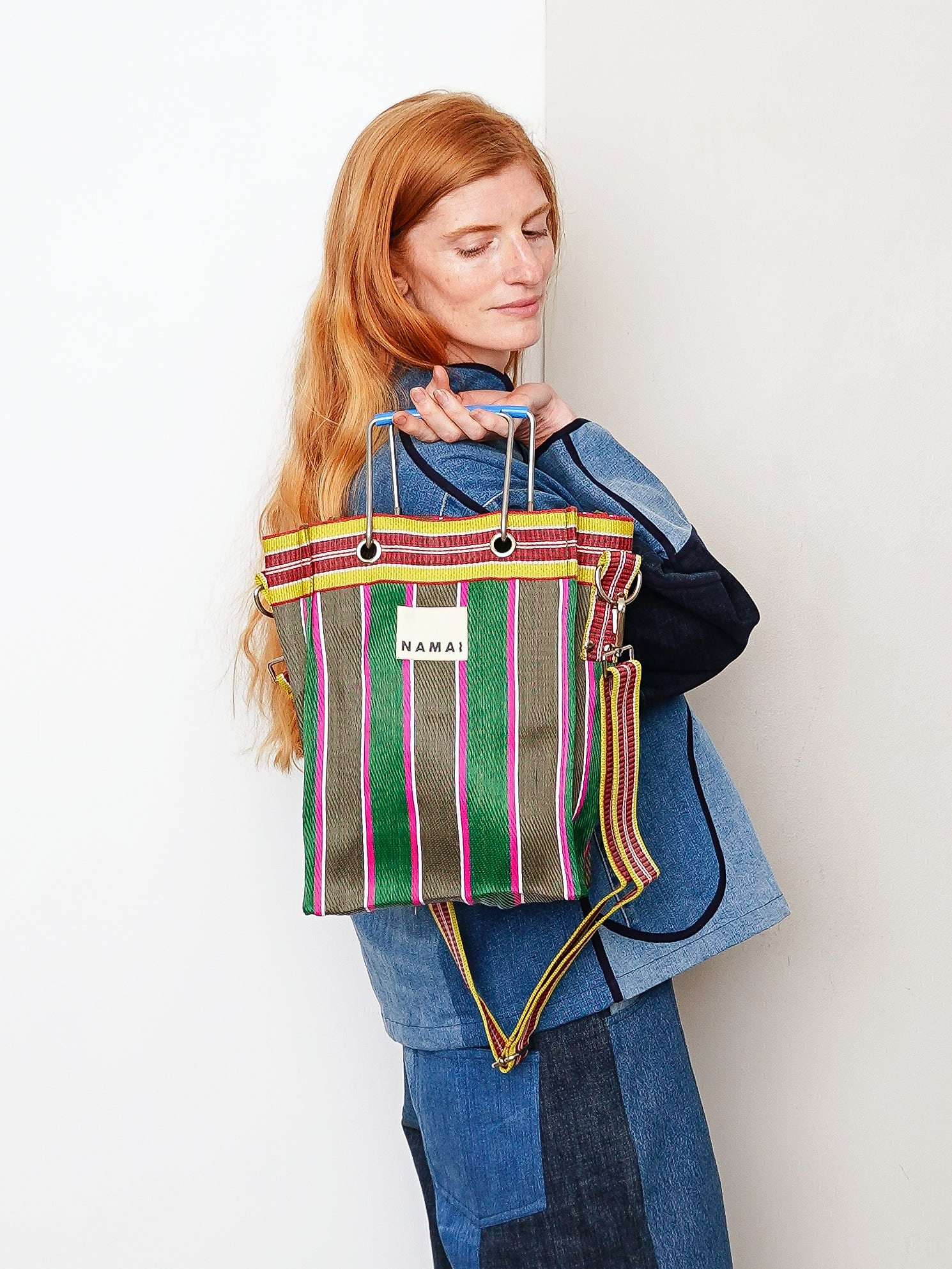 The Goa Mini Market Recycled Nylon Tote Bag - Midnight Plum