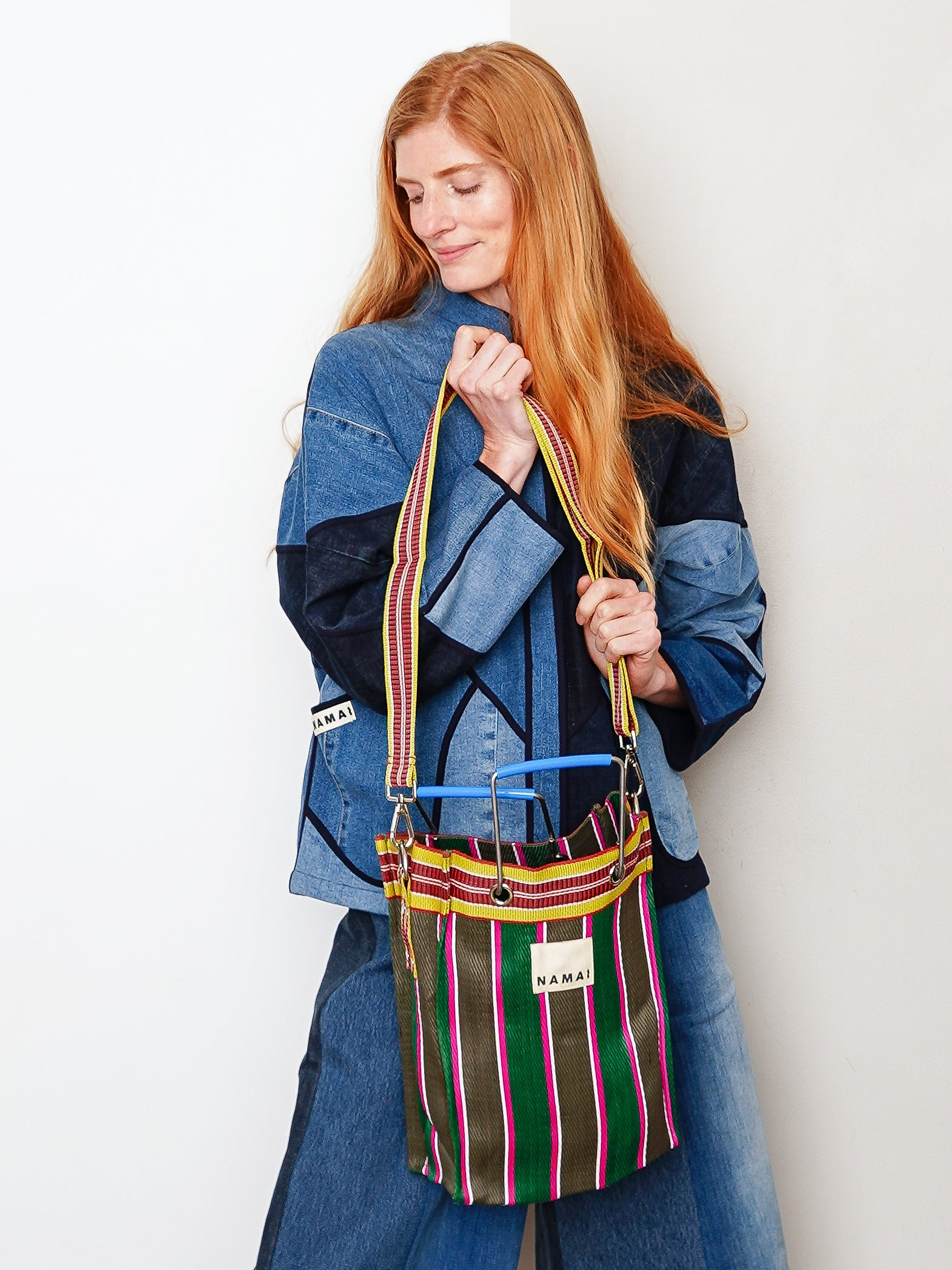 The Goa Mini Market Recycled Nylon Tote Bag - Midnight Plum