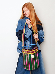 The Goa Mini Market Recycled Nylon Tote Bag - Midnight Plum