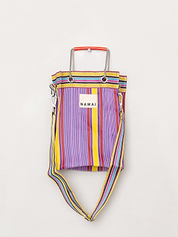 The Goa Mini Market Recycled Nylon Tote Bag - Candy Stripe