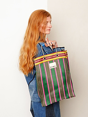 The Goa Market Recycled Nylon Tote Bag - Midnight Plum
