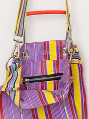 The Goa Mini Market Recycled Nylon Tote Bag - Candy Stripe