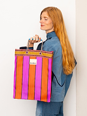 The Goa Market Recycled Nylon Tote Bag- Melon Pop