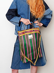 The Goa Market Recycled Nylon Tote Bag - Midnight Plum