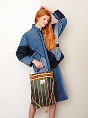 The Goa Market Recycled Nylon Tote Bag - Midnight Plum