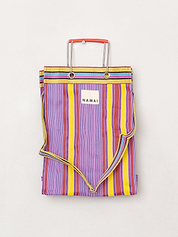 The Goa Market Recycled Nylon Tote Bag - Candy Stripe