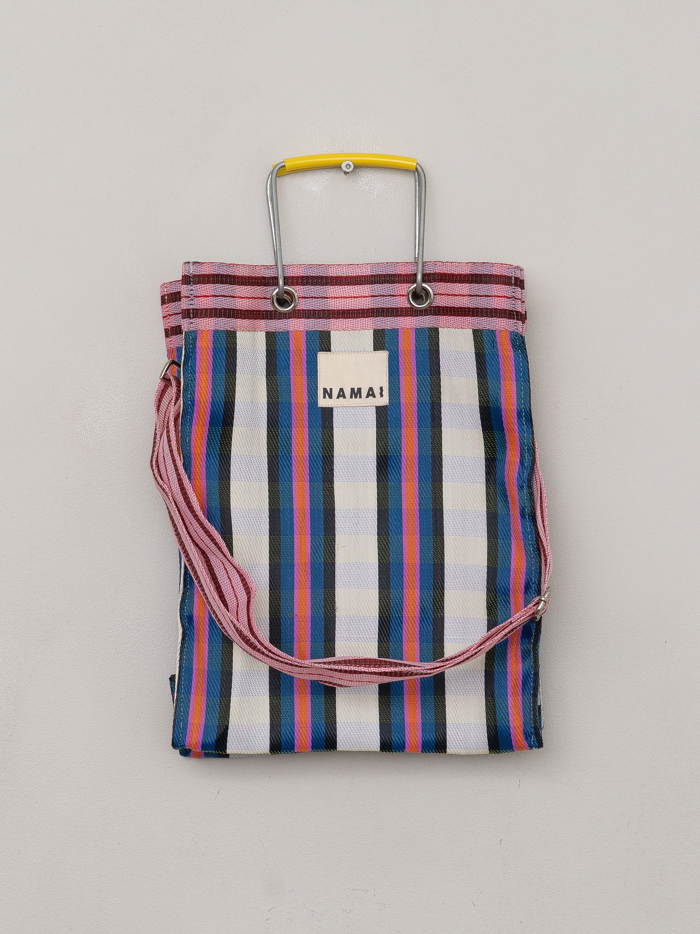 The Goa Market Recycled Nylon Tote Bag- Gumball Check