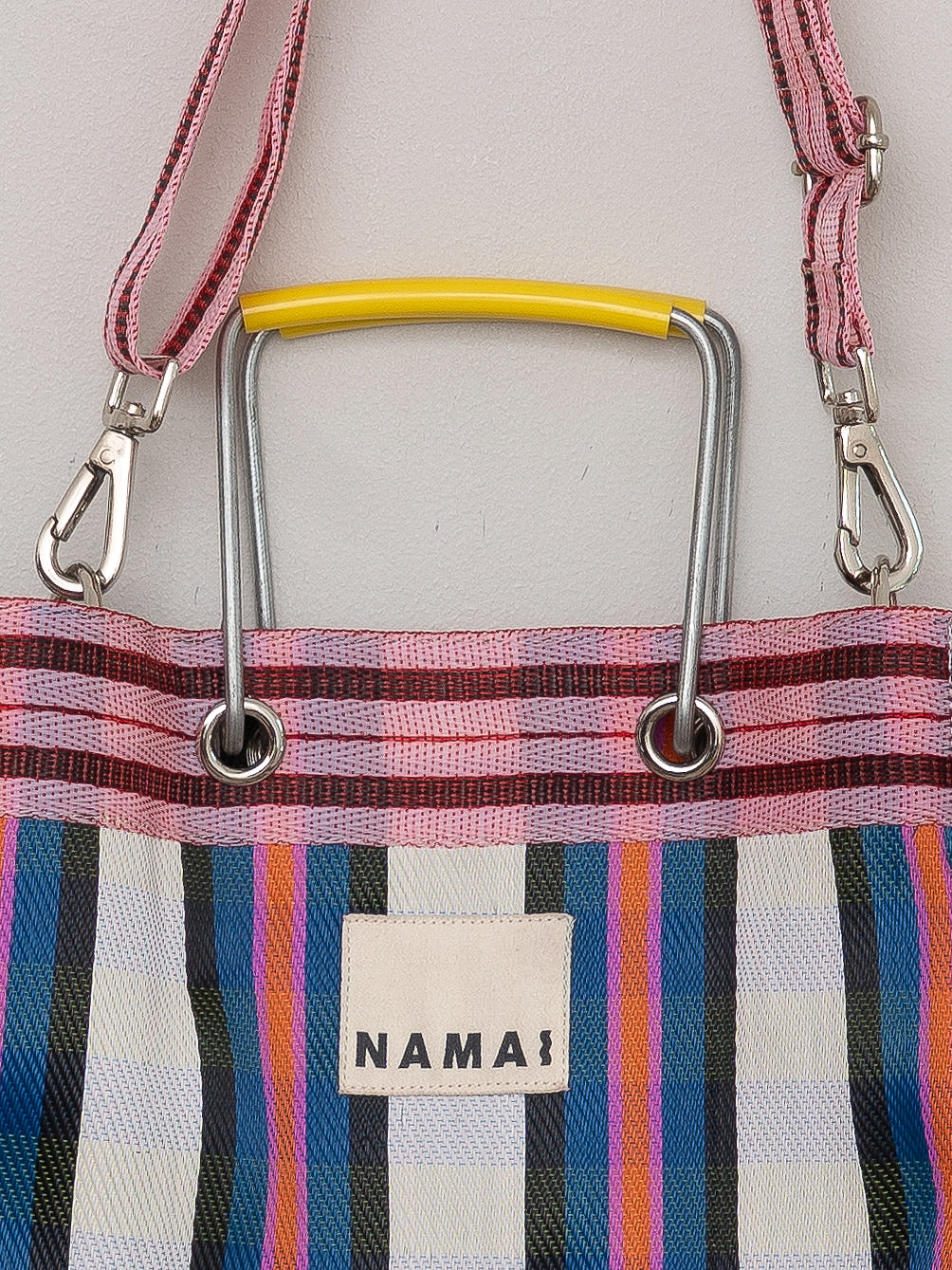 The Goa Market Recycled Nylon Tote Bag- Gumball Check