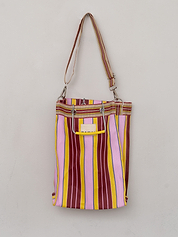 The Goa Market Recycled Nylon Tote Bag- Sangria Sunshine