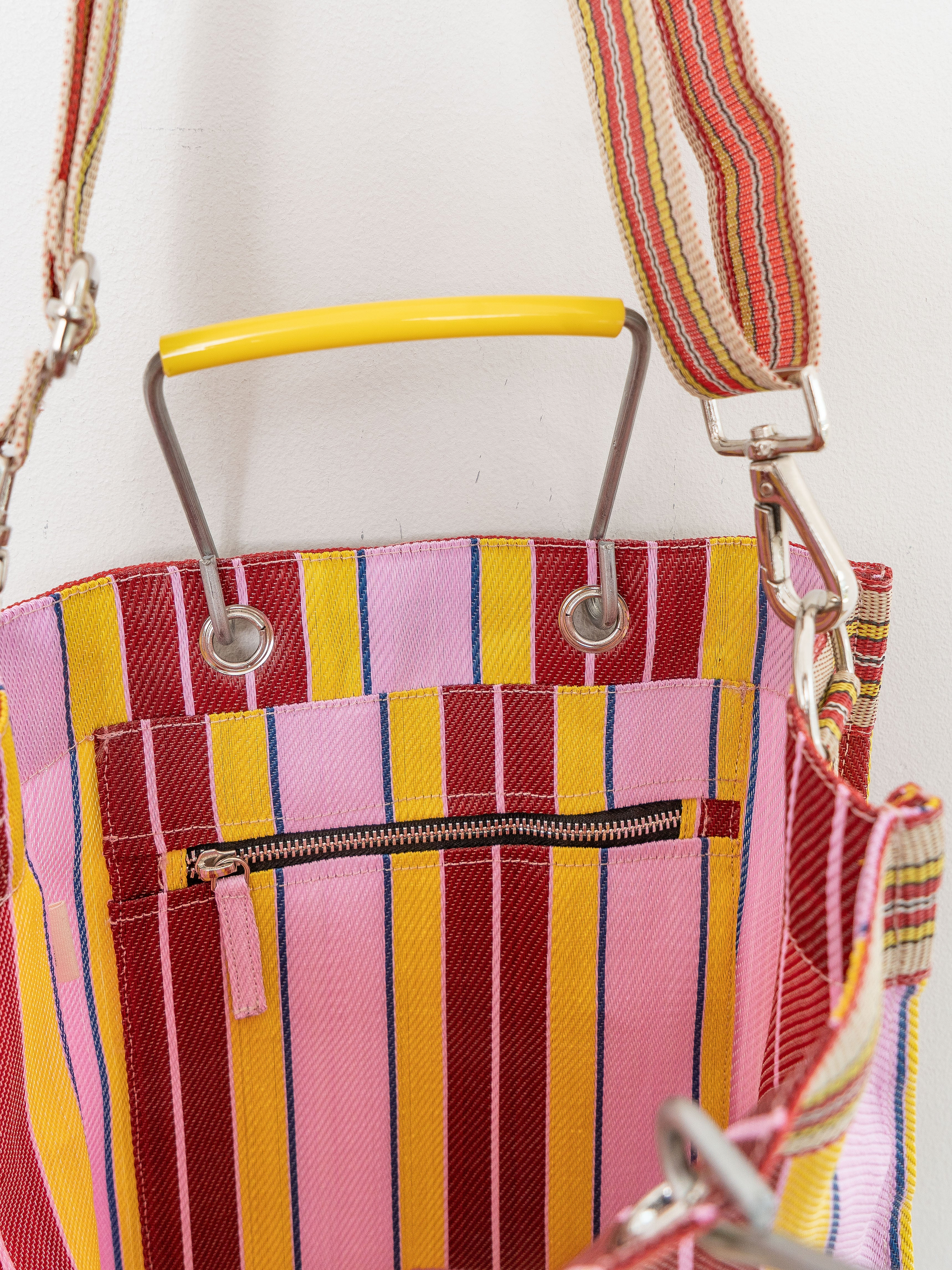The Goa Market Recycled Nylon Tote Bag- Sangria Sunshine