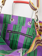 The Goa Market Recycled Nylon Tote Bag- Grape Verde
