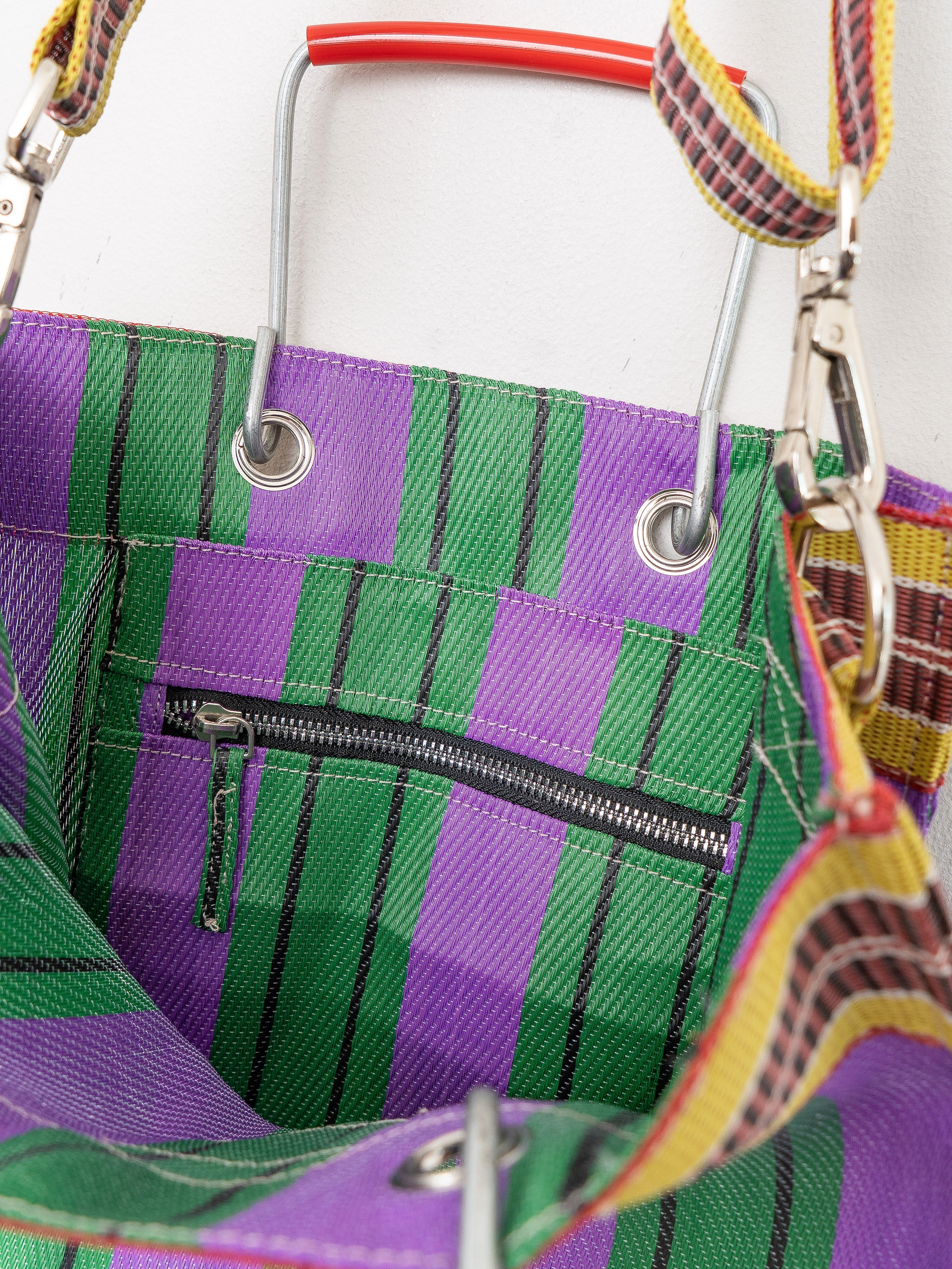 The Goa Market Recycled Nylon Tote Bag- Grape Verde