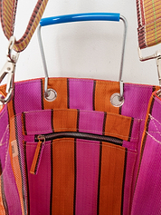 The Goa Market Recycled Nylon Tote Bag- Melon Pop