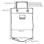 The Goa Mini Market Recycled Nylon Tote Bag - Tango Pop