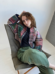 The Kaira Cropped Quilted Patchwork Kantha Jacket