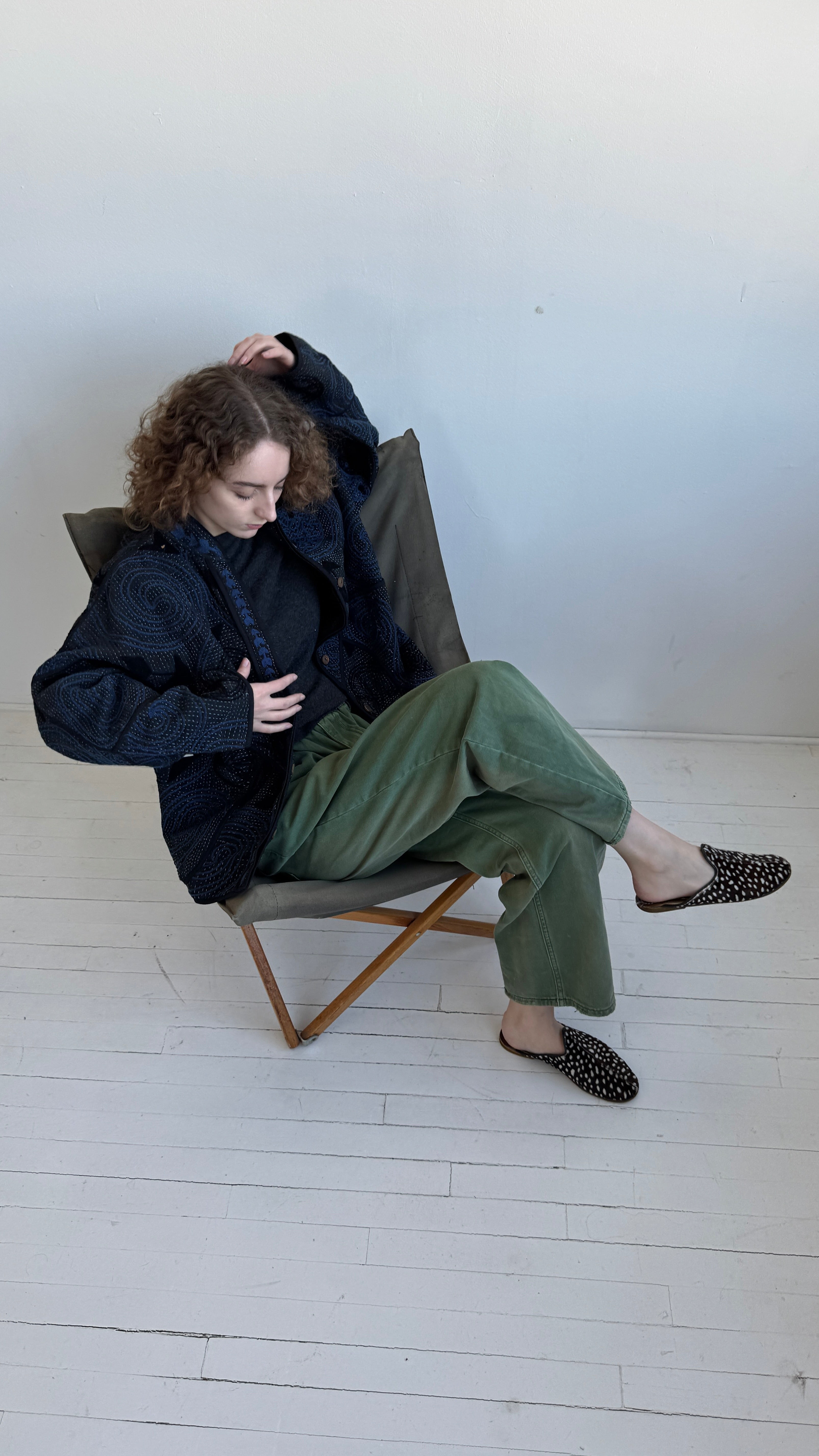 The Ladhiya Quilted Suzani Kantha Jacket