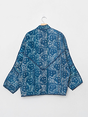 The Ishani Quilted Indigo Kantha Jacket