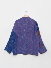 The Ladhiya Quilted Indigo Kantha Jacket