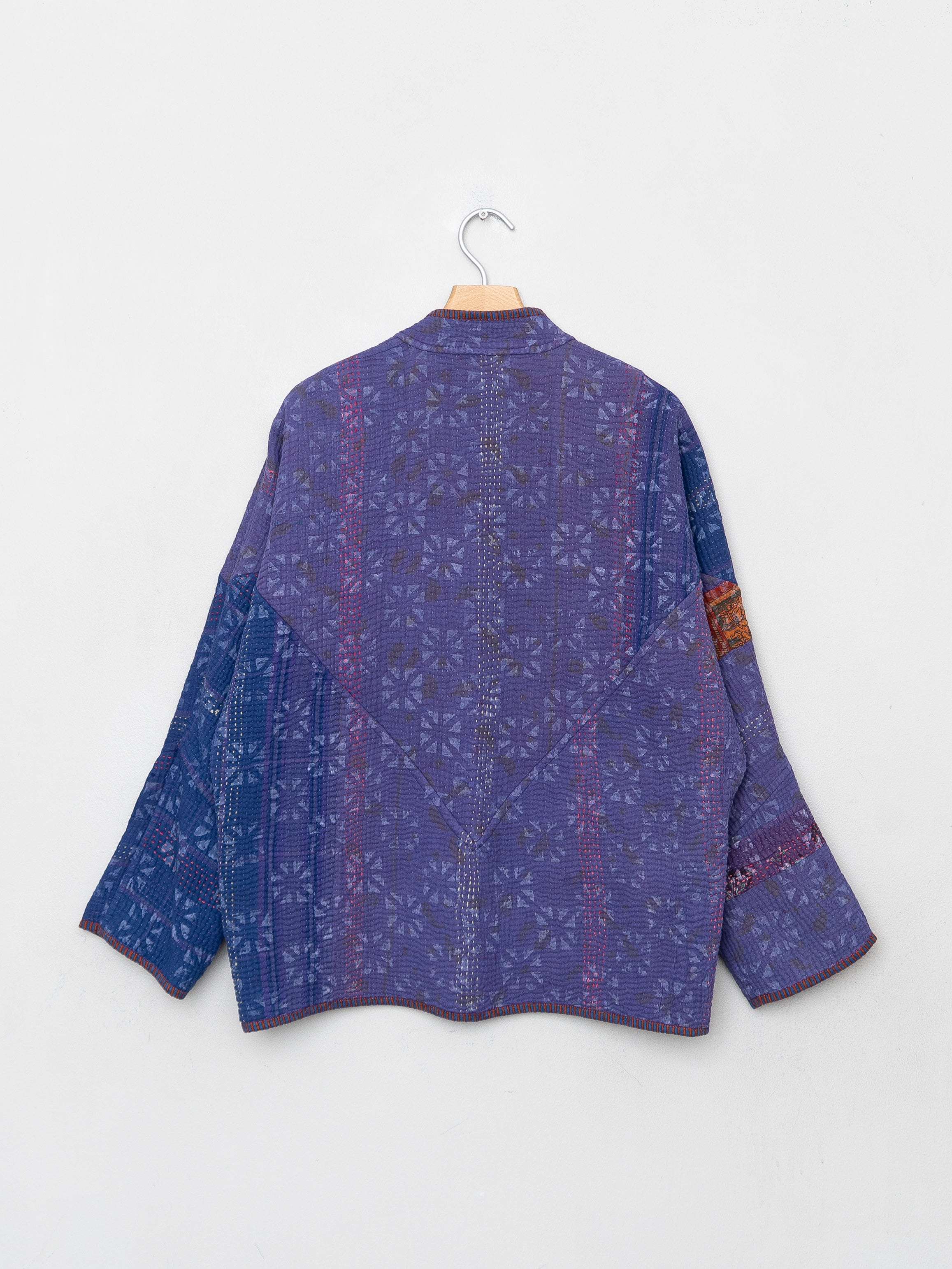 The Ladhiya Quilted Indigo Kantha Jacket